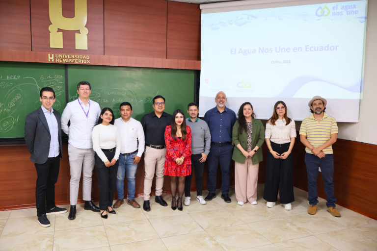 La Universidad Hemisferios fue sede del primer gran hito nacional sobre Huella Hídrica agrícola