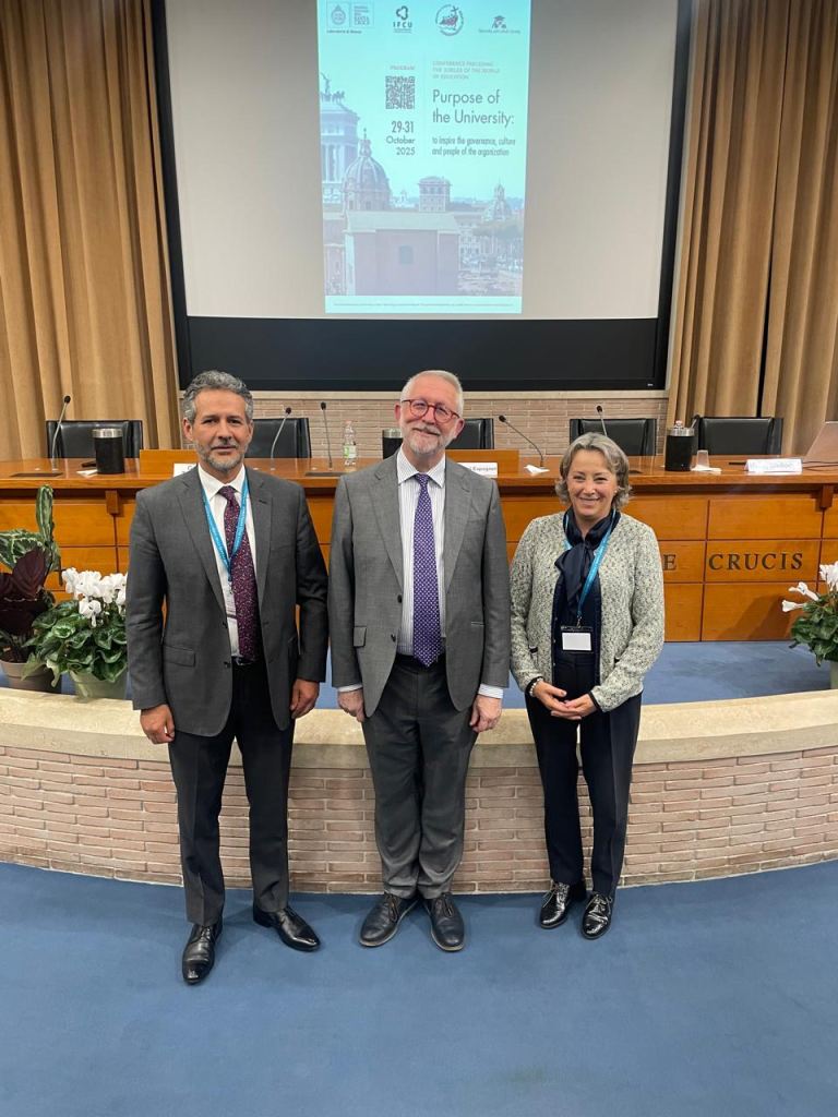 Roma acoge a autoridades de la UHE en foro global sobre educación con sentido