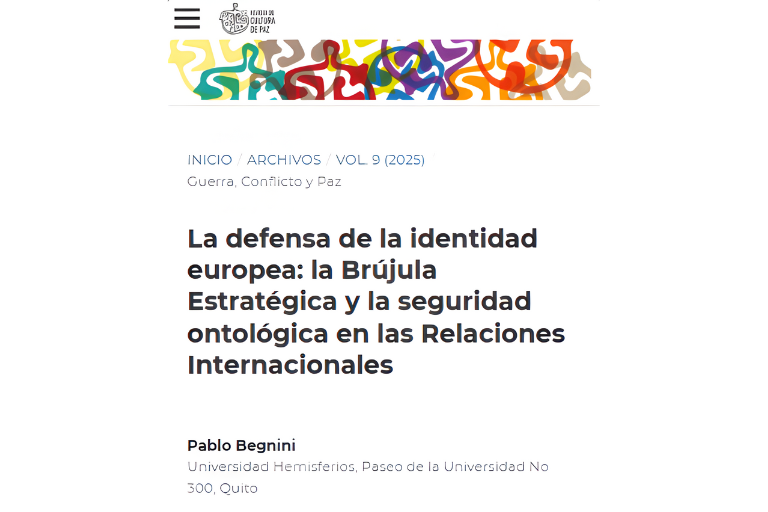 La defensa de la identidad europea: la Brújula Estratégica y la seguridad ontológica en las Relaciones Internacionales
