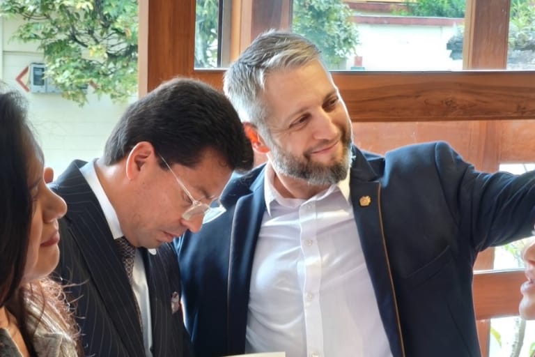 Seguridad, paz y desarrollo ante el cuerpo diplomático acreditado en el Ecuador